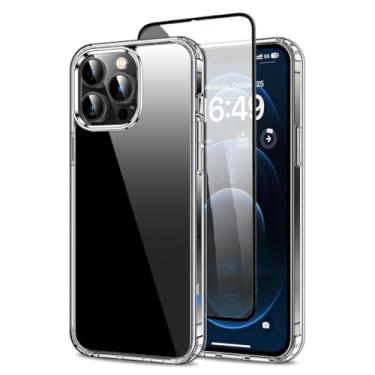 Imagem de Capa Capinha Clear Case Transparente Resistente a Risco e Anti Impacto [Anti-amarelamento] + Película 3d Privacidade Anti Spy Para iPhone (iPhone 12 Pro Max)