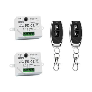 Imagem de Controle Remoto Sem Fio 433Mhz AC 220V Mini Interruptor De Luz Módulo 