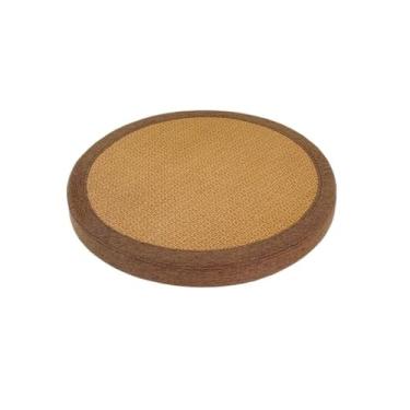 Imagem de pufe Almofada futon dupla face almofada de assento tatami varanda chão casa sentado meditação joelhos adorando buda(Brown,45cm)