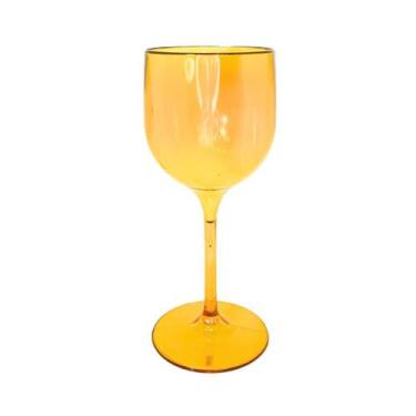 Imagem de Kit 06 Taças De Vinho De Acrílico Cristal 260ml p/ Eventos Ano Novo Fe