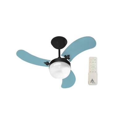 Imagem de Ventilador de Teto Venti-Delta Inverter Preto Ultra Colors Azul Bivolt