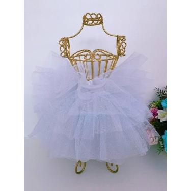 Imagem de Saiote de Armação Infantil Anaguá Tule com Forro - Vários Tamanhos - F