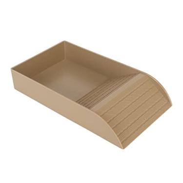 Imagem de Acouto Prato de Alimentação Com Rampa Tigela de Comida de Tartaruga Antiderrapante e Plataforma de Aquecimento Ideal para Banho (Cor Madeira)