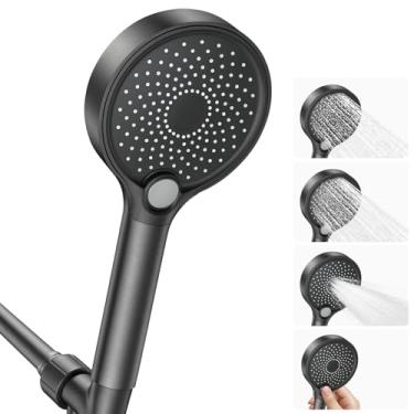 Imagem de Jomst Chuveiro filtrado com filtro de chuveiro portátil de alta pressão para água dura - 3 modos de pulverização, cabeça de chuveiro de ângulo ajustável, chuveiro de filtragem removível com mangueira