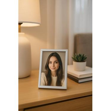 Imagem de Porta-retrato de 12,7 x 17,78 cm, 1 pacote, moldura para exibição de fotos, mesa e parede, prata