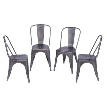 Imagem de Kit 4 Cadeiras para Sala de Jantar Retrô - OR Design