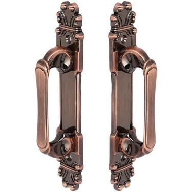 Imagem de Puxador Duplo Mozart 280mm Cobre Antigo - Máxima Metais