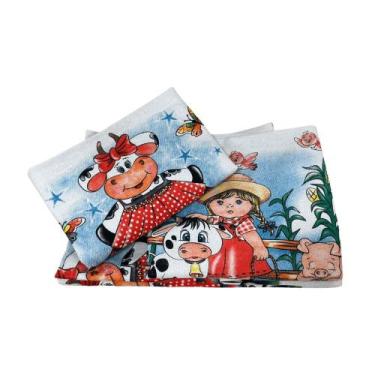 Imagem de Pano de Prato Estampado 45x65cm Caebi 62g com 6 unidades