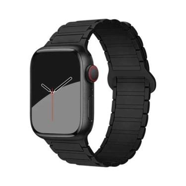 Imagem de Pulseira De Silicone Magnética Para Apple Watch De 40mm 44mm 45mm 49mm