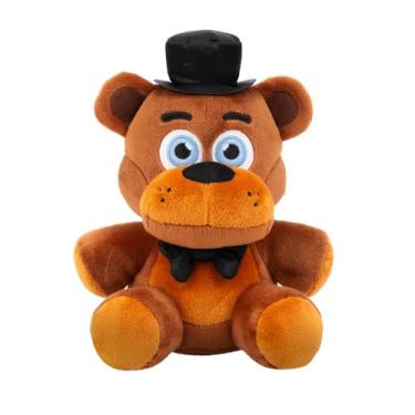 Imagem de Five Nights at Freddy's FNF0086 - boneco clássico de pelúcia Freddy - 20 cm - com material super macio e olhos que brilham no escuro - boneco oficial de pelúcia Jazwares