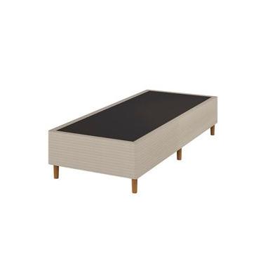 Imagem de Base Box Queen Size Umaflex Milão Bipartida com Revestimento em Malha 26x78x198cm  Bege