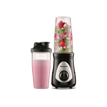 Imagem de Liquidificador Portátil Personal Blender Mondial Preto e Prata 300W DG-01