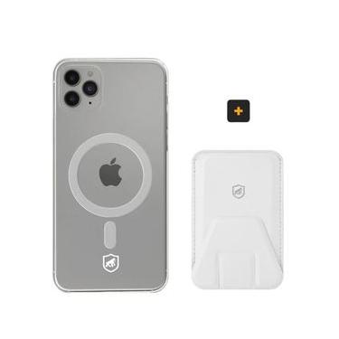 Imagem de Kit Magsafe - Capa case capinha e Carteira com Kickstand para iPhone 11 Pro Max - Gshield