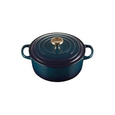 Imagem de PANELA REDONDA LE CREUSET 20CM SIGNATURE AZUL AGAVE 21177204220450