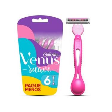 Imagem de Aparelho Descartável para Depilar Suave Venus Gillette 6 Unidades