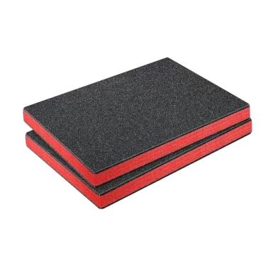 Imagem de WeiLaiKeQi 2x Caixa de ferramentas, forro de espuma para gaveta, embalagem, enchimento de espuma cortável para estojos, transporte de caixas, 45x50x3cm
