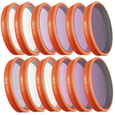 Imagem de Coyktonty Filtro Osmo Action 6, conjunto de filtros de lente para câmera DJI Osmo Action 6, impermeável, resistente a óleo, fácil de instalar (UV/STAR/CPL/ND8-64/NIGHT/Black Mist 1/4/ND-PL8-64)