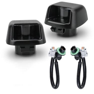 Imagem de Bestview Carcaça de placa de licença prata, substituição de montagem de lâmpada de etiqueta compatível com Nissan Frontier Armada Titan Xterra, caminhonete Suzuki Equator, 6500K lâmpadas brancas