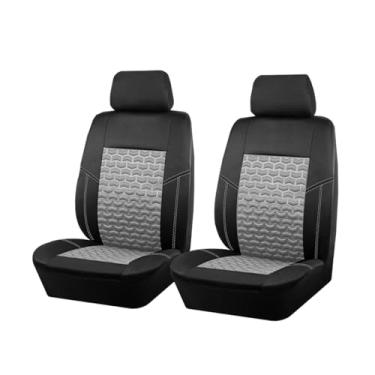 Imagem de FALVFUN Capa de assento dianteiro do carro, malha macia de ar frio 3D em relevo para pneu protetor de assento dianteiro compatível com airbag, capa de proteção interna esportiva para cadeira, ajuste