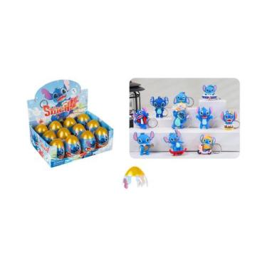 Imagem de 12pcs Chaveiro Em Forma De Ovo Caixa Surpresa Boneco Stitch Pingente M