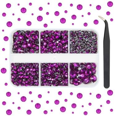 Imagem de Strass de resina para artesanato deslumbrante, 2 mm, 3 mm, 4 mm, 5 mm, 6 mm, pedras de cristal planas, pedras, diamantes, cristais para unhas, canecas de maquiagem, copos, garrafas, artesanato, roupas