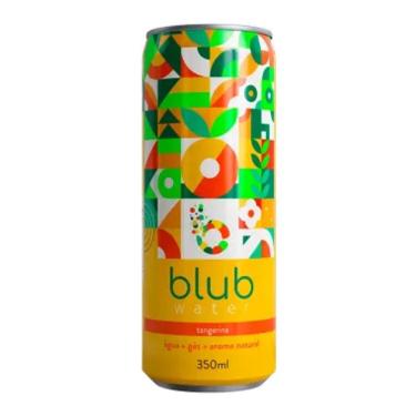 Imagem de Água Blub Sabor Tangerina Gaseificada Lata 350ml