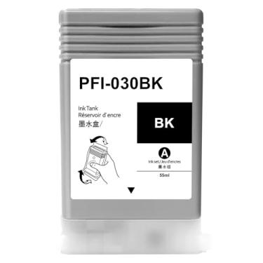 Imagem de Dikarsum Cartucho de tinta PFI-030BK 55 ml compatível com PFI-030 preto substituição para impressora Canon imagePROGRAF TA-20 TA-30 TM-240 TM-340