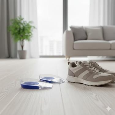 Imagem de Protetor de Calcanhar Gel Ortopédico Contra Dores e Impacto