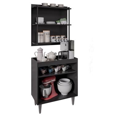 Imagem de Painel Organizador 3 Prateleiras Clara - Ssx Multicoisas Preto