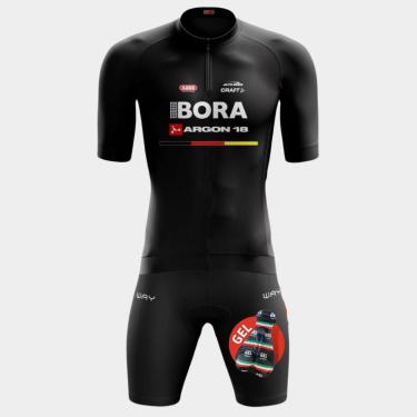 Imagem de Conjunto de Ciclismo Masculino - Camisa Roda Vermelha (PRO) e Bermuda GEL (WAY)-Masculino
