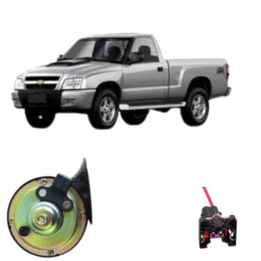 Imagem de BUZINA AUTOMOTIVA CARACOL 12V COM CONECTOR (2 PINOS) PARA S10 1999 > 2010 - TIGER AUTO