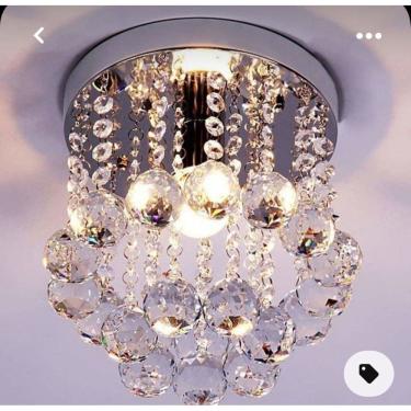 Imagem de Lustre Plafon Cristal Verdadeiro K9 Redondo