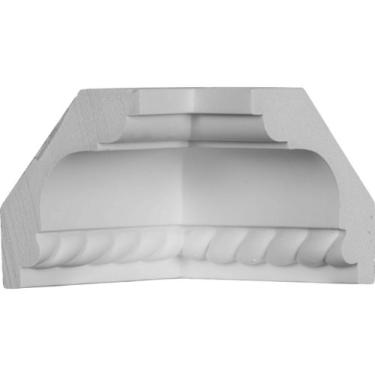 Imagem de Ekena Millwork Canto interno MIC02X02LN (compatível com moldagem MLD02X02X06LN), 6,35 cm P x 6,35 cm A, branco
