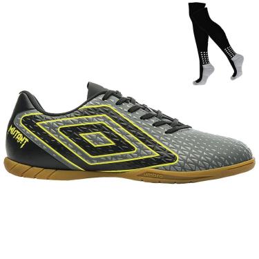 Imagem de Kit Chuteira Futsal Umbro Mutant e Meião-Masculino