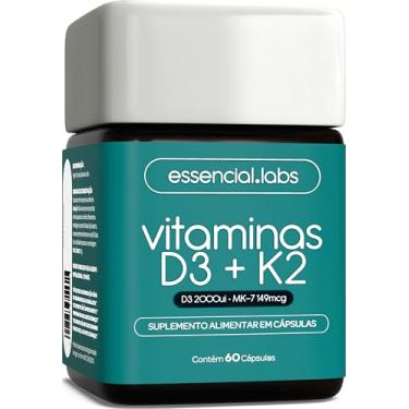 Imagem de VITAMINA D3 + K2 - Fórmula com Máxima Concentração e Biodisponibilidade - 60 Cápsulas