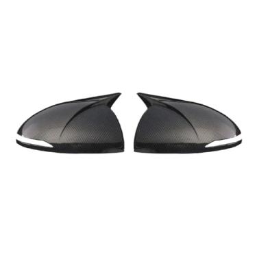 Imagem de Compatível com hyundai sonata dn8 2020 2021 retrovisor espelho lateral capa asa porta exterior caso de visão traseira guarnição fibra carbono olhar(Carbon fiber pattern)
