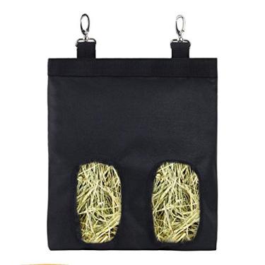 Imagem de Saco de Alimentação Feno para Coelho Porquinho-da-Índia e Pequenos Animais com Suspensão Armazenamento Cinto Transporte