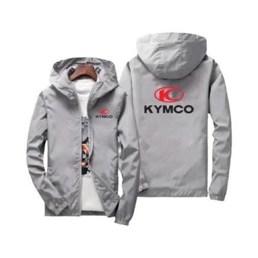 Imagem de Jaqueta Masculina Preta Slim Fit Com Zíper Casual Moda Outono Inverno 