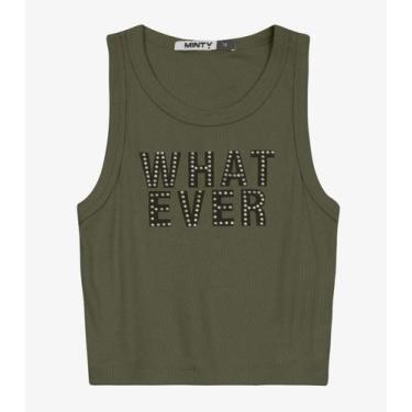 Imagem de Regata Juvenil Feminina em Ribana de Viscose Minty Verde, 18, Verde