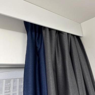 Imagem de Cortina de alumínio – caixa de sanefa simples/dupla de parede e teto para rolo e persianas venezianas, sistema decorativo de varão de cortina de 5 m