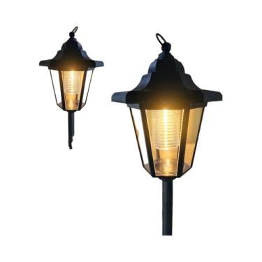 Imagem de Luzes Solares Hexagonais Para Caminhos, Lanternas Decorativas Para Jar