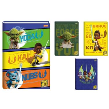 Imagem de Caderno Broch. Univ. CP 48 Folhas - Young Jedi Jandaia