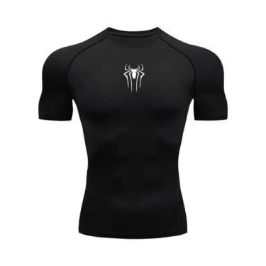 Imagem de Camiseta Masculina De Compressão De Secagem Rápida, Manga Curta, Fitne