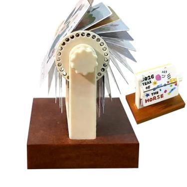 Imagem de Calendário mensal de mesa 2026 - página rotativa, agenda mensal engraçada, calendário de mesa do ano do cavalo 2026, para decoração de casa, escritório, sala de aula, dormitório, apartamento, ano novo