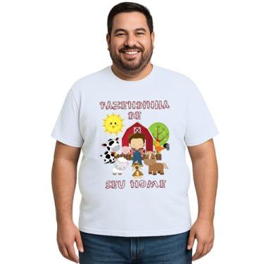 Imagem de Camiseta Fazendinha Menino Estampa Personalizada - Use P4, Branco, Plu