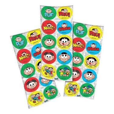 Imagem de Adesivo Redondo Festa Turma Da Monica - 30 Unidades - Festcolor