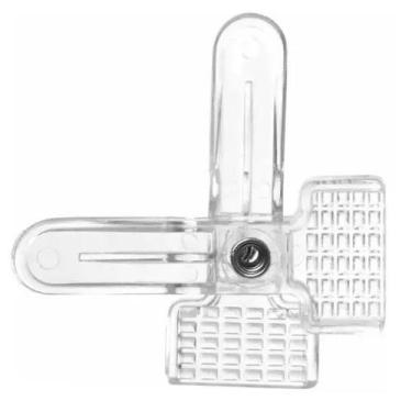 Imagem de Kit Presilha Para Cabide Pequena Acrílica - MMF, 100 Pçs