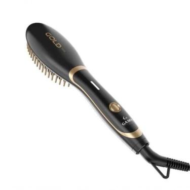 Imagem de Escova Alisadora Gama Gold Ion Mini Preto Bivolt - GA.MA ITALY