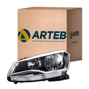 Imagem de Farol Gol voyage saveiro G6 2013 Ate 2016 Esquerdo Duplo - ARTEB