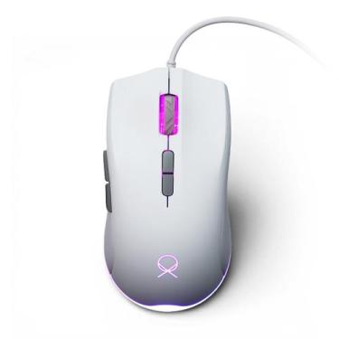 Imagem de Mouse Gamer OX Astra RGB 7200dpi, USB, 7 botões, Branco